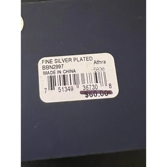 Belk Silverworks Fine Silver Plate Chain Necklace Happiness is an Inside Job - Picture 8 of 8